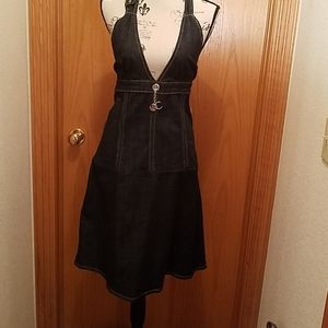 Rocawear Halter Denim Jean Dress